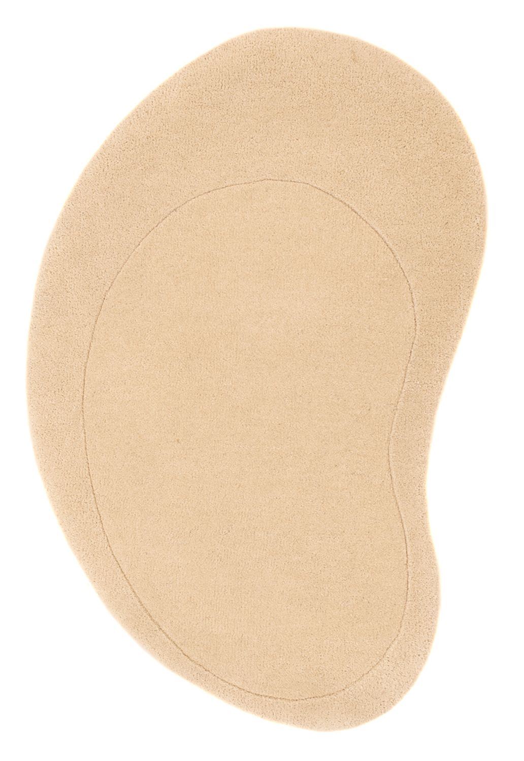 Tappeto di lana - 92 x 58 cm - beige