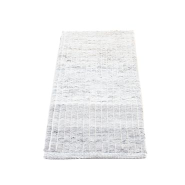 Tapis de couloir Tapis en laine - 100 x 32 cm - gris clair