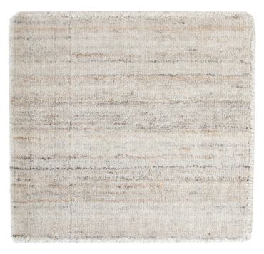 Tapis en laine carré  - 34 x 32 cm - gris clair