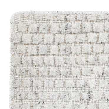 Wool Rug square  - 33 x 30 cm - light grey