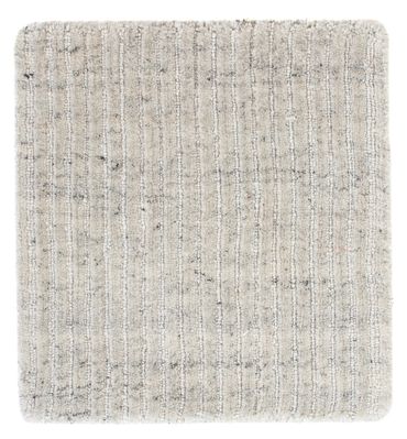 Tapis en laine carré  - 30 x 30 cm - gris clair