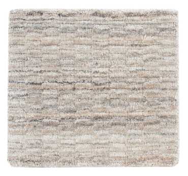 Ullmatta kvadrat  - 33 x 30 cm - ljusgrå