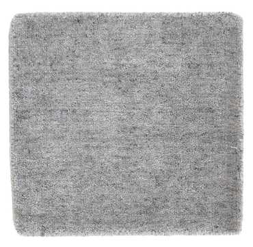 Alfombra de lana cuadrado  - 30 x 30 cm - gris