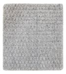 Wool Rug square  - 34 x 32 cm - grey