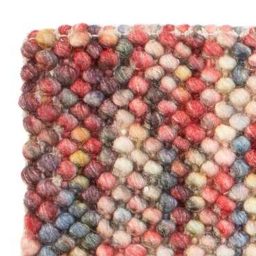 Wool Rug square  - 32 x 32 cm - multicolored