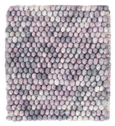 Tapis en laine carré  - 32 x 32 cm - multicolore