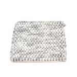 Wool Rug square  - 32 x 32 cm - light grey