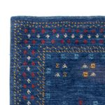 Tapis en laine - 90 x 60 cm - bleu foncé