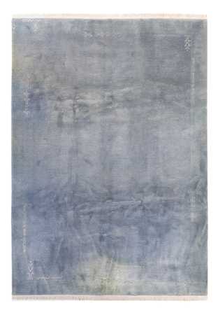 Tapis Népalais - 350 x 240 cm - bleu clair