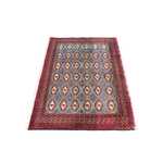 Tapis de couloir Tapis Turkaman - 136 x 57 cm - bleu clair