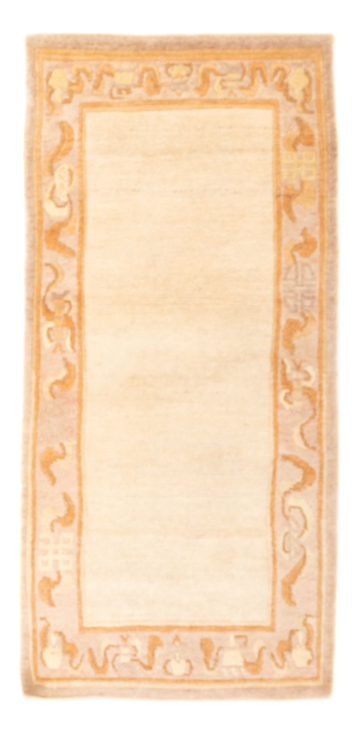 Tapis de couloir Tapis Népalais - 156 x 74 cm - beige