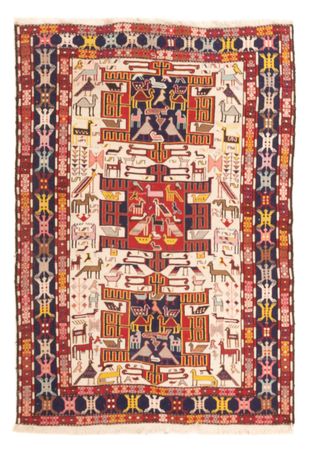 Läufer Kelim - Oriental - 135 x 109 cm - mehrfarbig