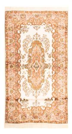 Zijden tapijt - Kashmir Silk - 158 x 93 cm - beige