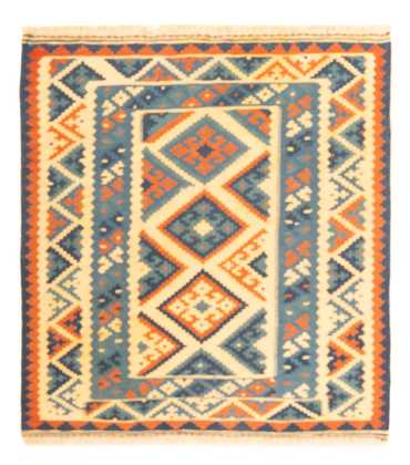 Kelim Teppich - Oriental quadratisch  - 103 x 103 cm - mehrfarbig