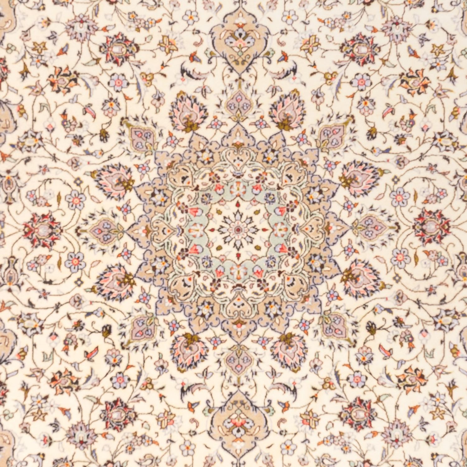 Persisk tæppe - Keshan - 351 x 245 cm - beige