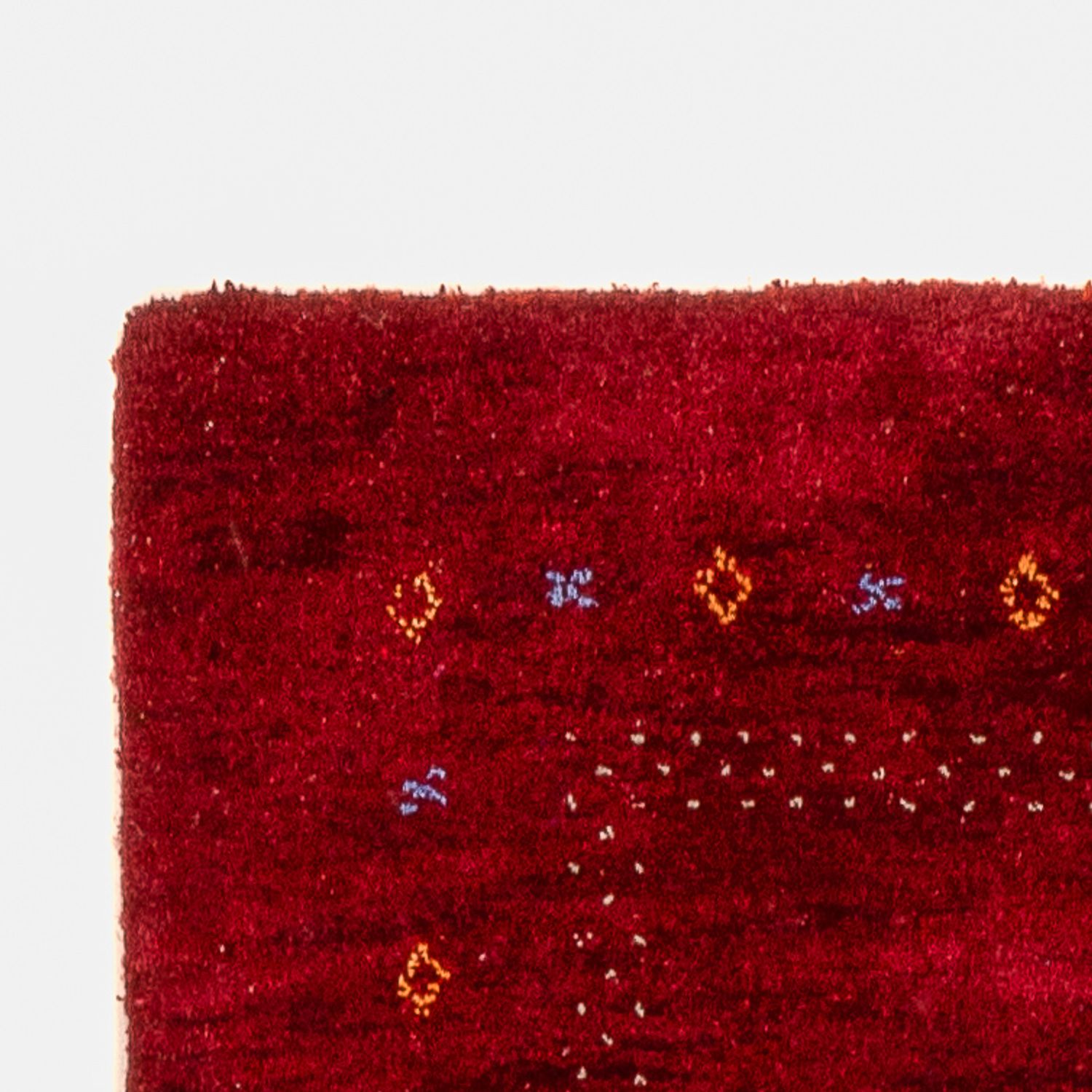 Tapis de couloir Tapis Gabbeh - Indus - 300 x 80 cm - rouge