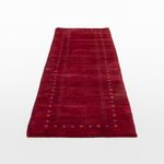 Tapis de couloir Tapis Gabbeh - Indus - 300 x 80 cm - rouge