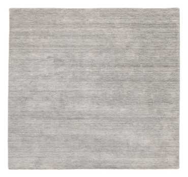 Alfombra Gabbeh - Loribaft Indus cuadrado  - 200 x 200 cm - gris claro