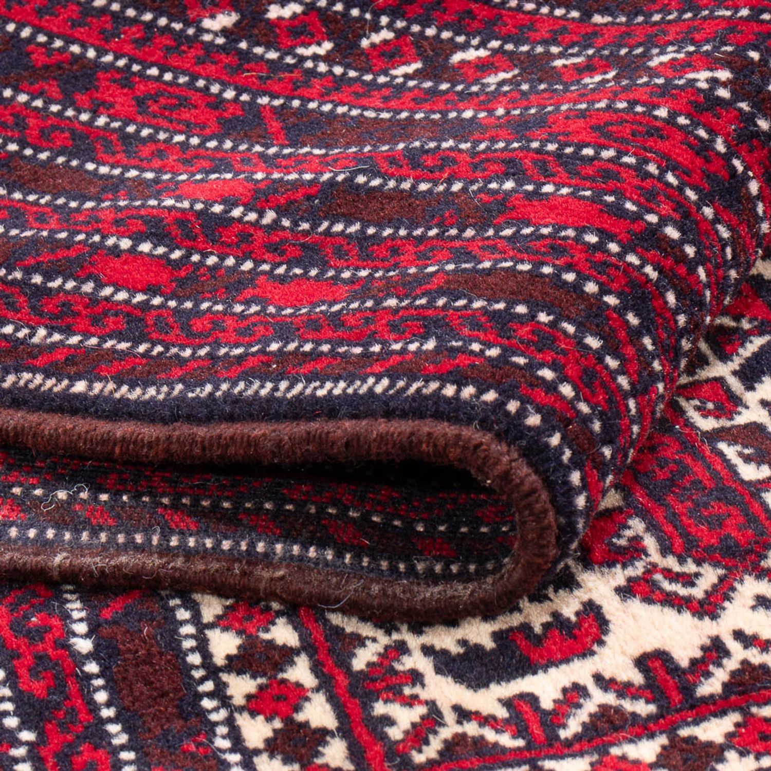 Baluch tapijt vierkant  - 250 x 250 cm - donkerrood