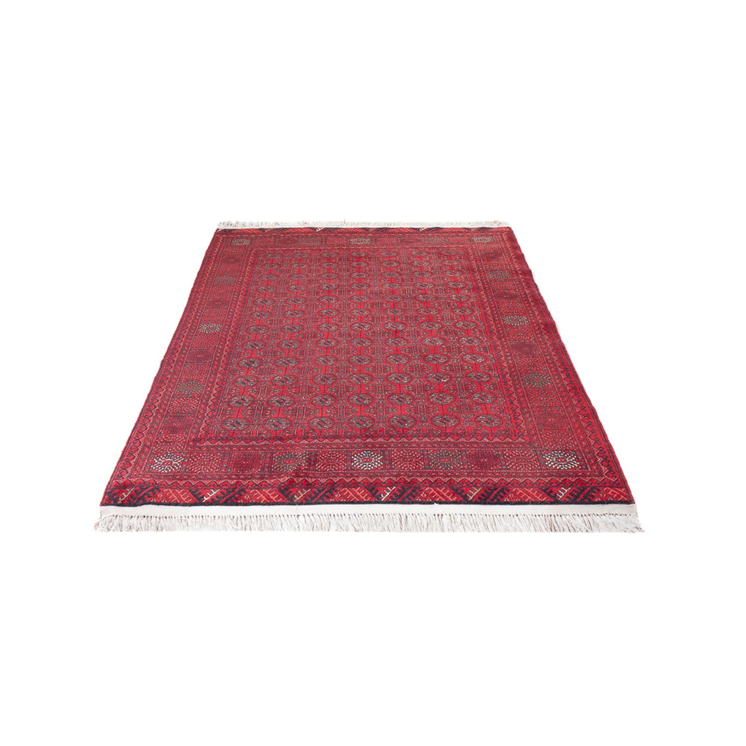 Alfombra afgana - Bukhara - 200 x 125 cm - rojo