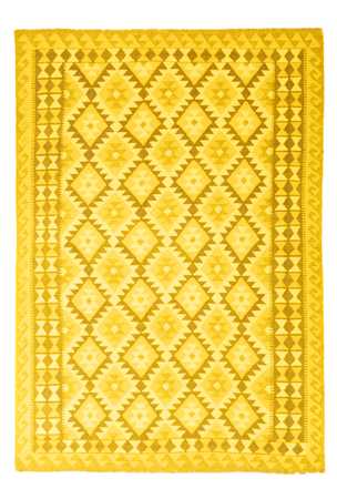 Alfombra Kelim - Tendencia - Vintage/revestido - 237 x 169 cm - amarillo