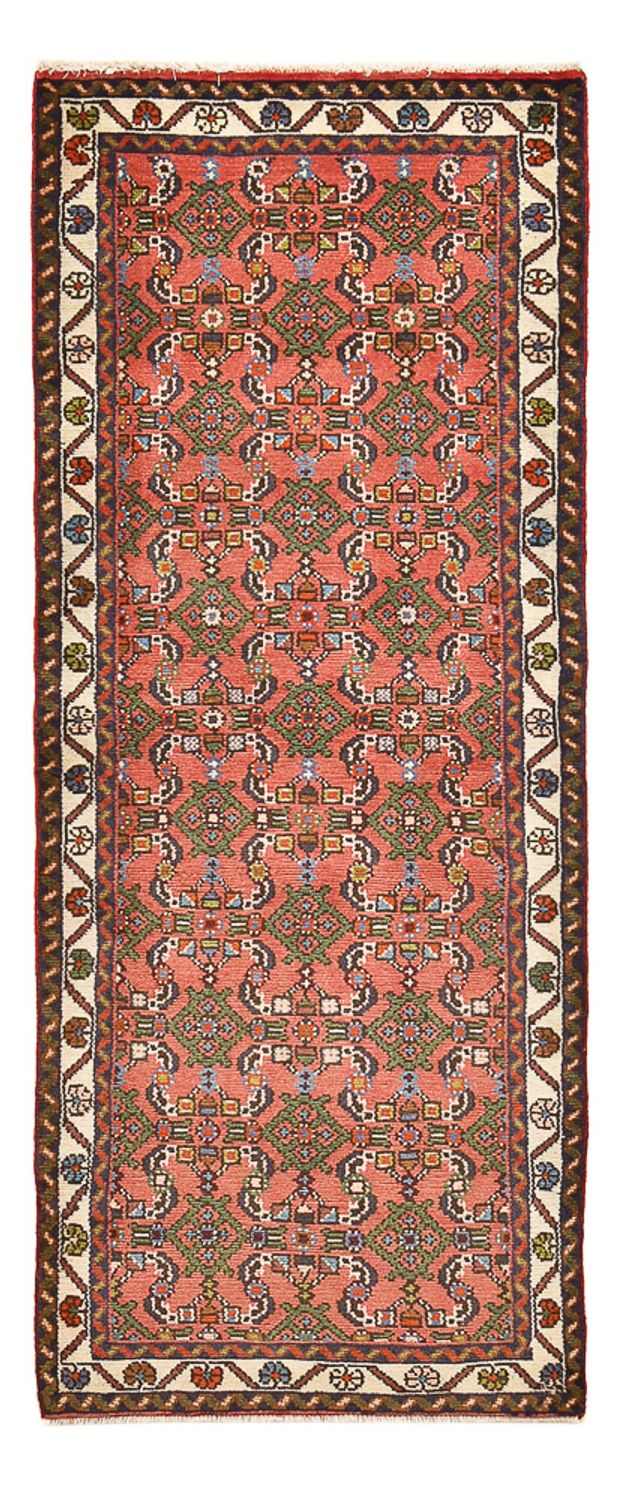 Tapis de couloir Tapis persan - Nomadic - 195 x 74 cm - rouge clair