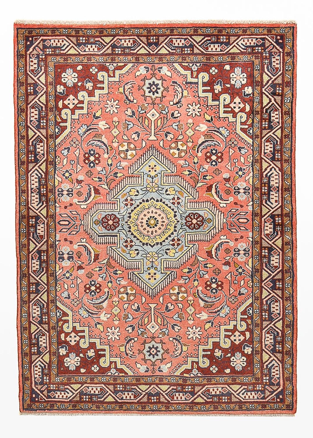 Perserteppich - Nomadic - 150 x 101 cm - hellrot