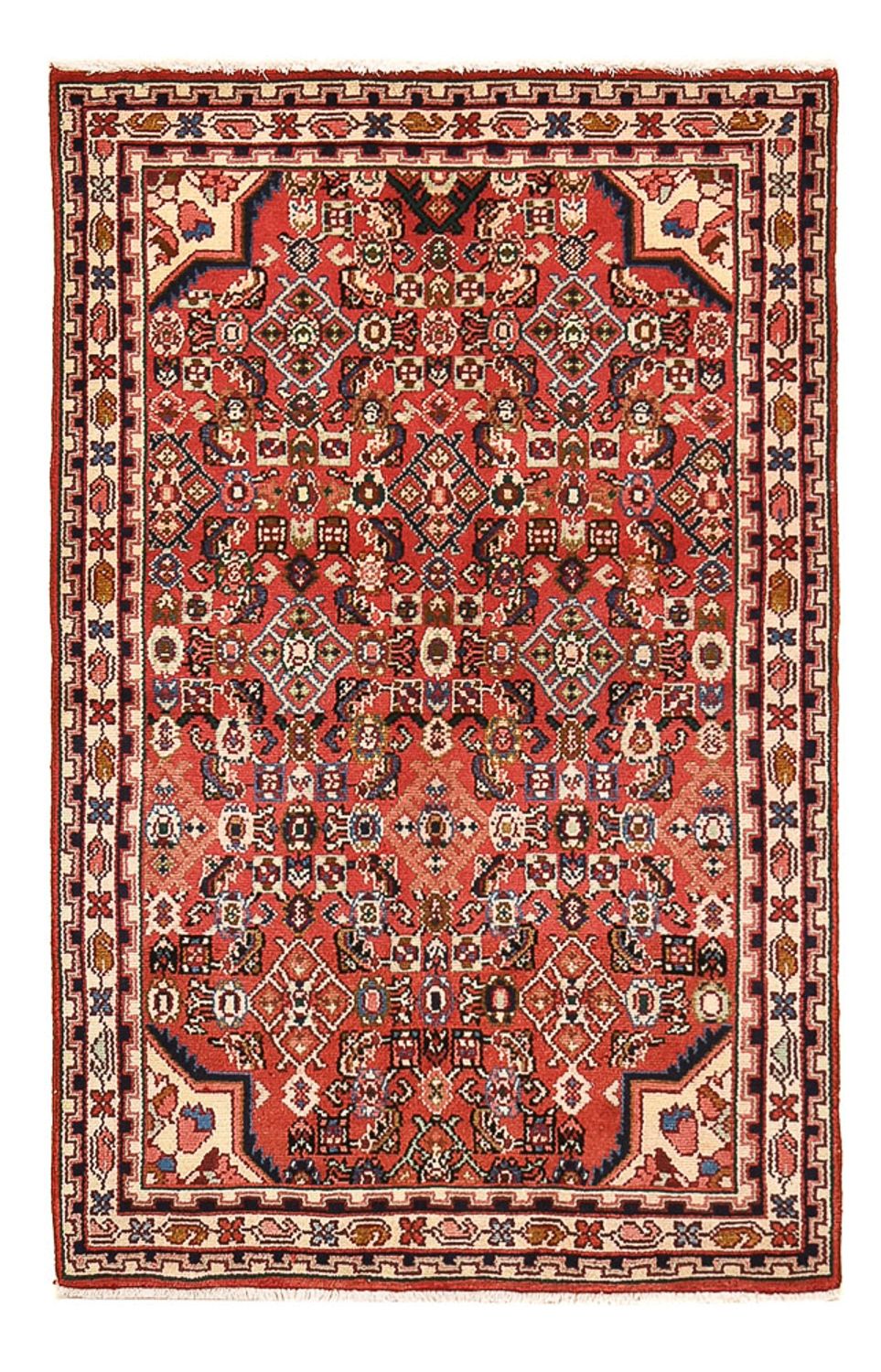 Perserteppich - Nomadic - 142 x 87 cm - rot