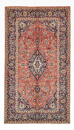 Tapis persan - Keshan - 263 x 146 cm - rouge clair