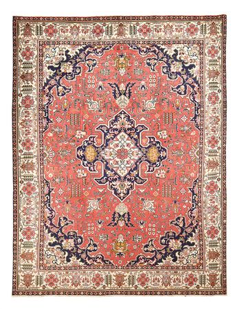 Tapete Persa - Tabriz - 335 x 257 cm - vermelho claro