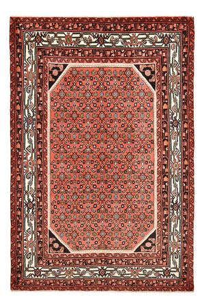 Tapis persan - Nomadic - 206 x 132 cm - rouge clair