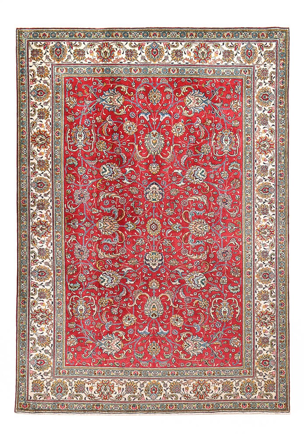 Tappeto Persero - Tabriz - 342 x 240 cm - rosso