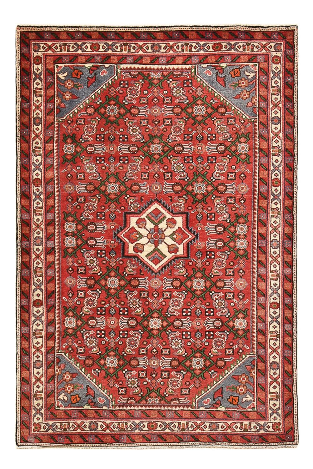 Perserteppich - Nomadic - 156 x 105 cm - rot