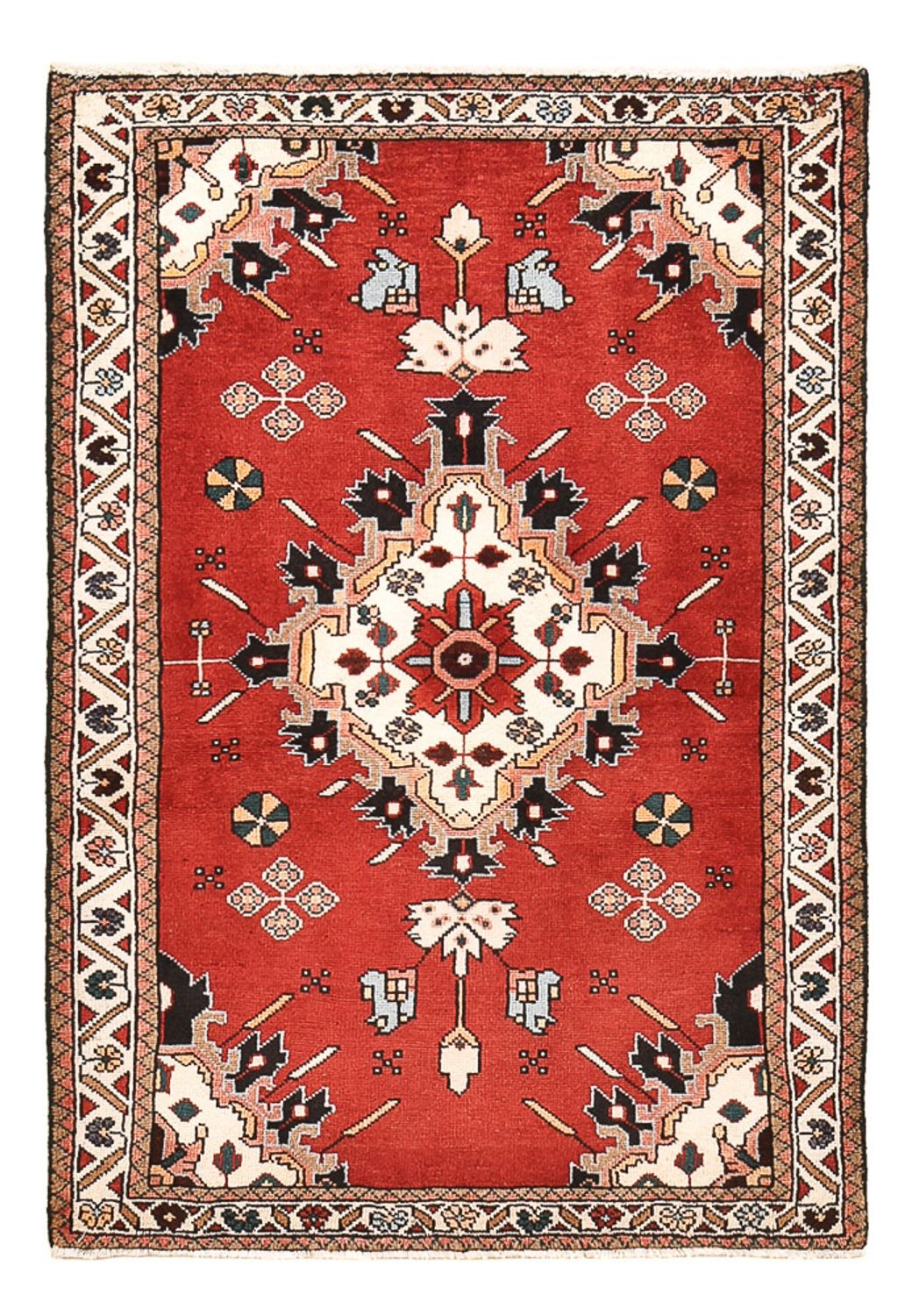 Perserteppich - Nomadic - 133 x 90 cm - rot