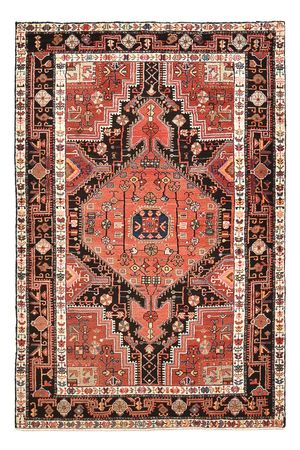 Tapis persan - Nomadic - 198 x 129 cm - rouge clair