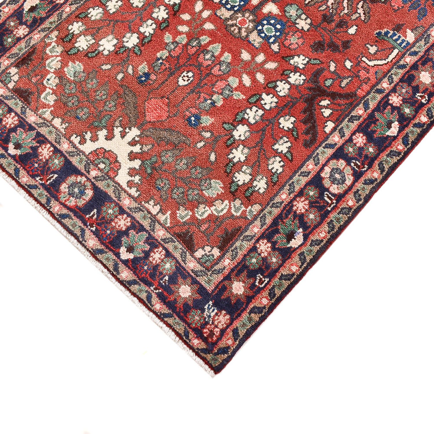 Tapis de couloir Tapis persan - Nomadic - 222 x 78 cm - rouge foncé