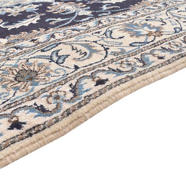 Tapis persan - Nain - 236 x 165 cm - bleu foncé