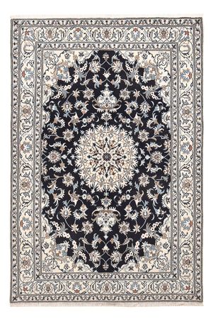 Tapis persan - Nain - 242 x 162 cm - bleu foncé