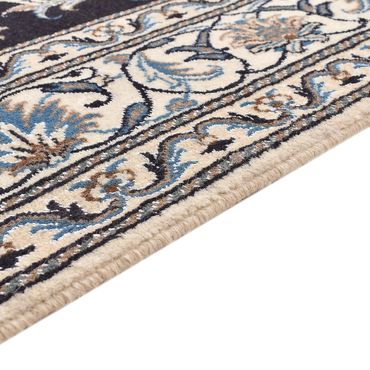 Tapis persan - Nain - 195 x 147 cm - bleu foncé