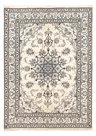 Tapis persan - Nain - 204 x 151 cm - beige clair