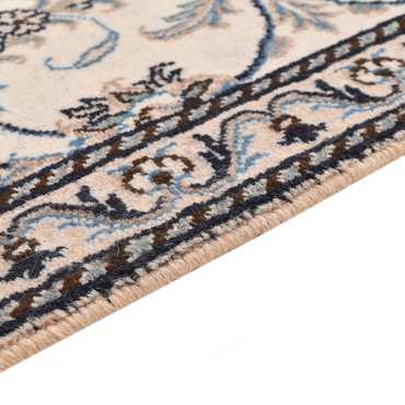 Alfombra persa - Nain - 138 x 90 cm - beige claro