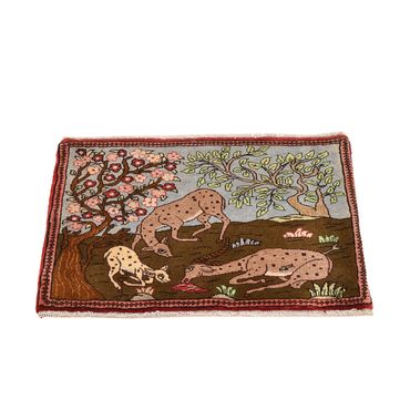 Tapis persan - Nomadic - 67 x 45 cm - multicolore