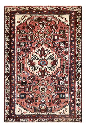 Tapis persan - Nomadic - 97 x 67 cm - rouge clair