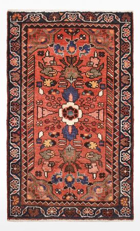 Tapis persan - Nomadic - 87 x 53 cm - rouge