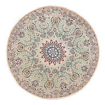 Perser Rug - Nain - Royal round  - 139 x 139 cm - light green