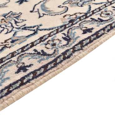 Tapis persan - Nain - 137 x 71 cm - gris clair