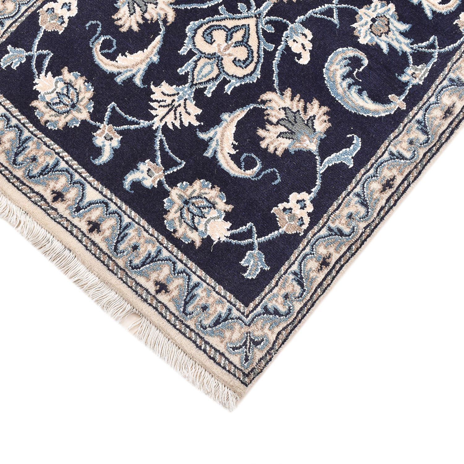 Perser Rug - Nain - 141 x 67 cm - dark blue