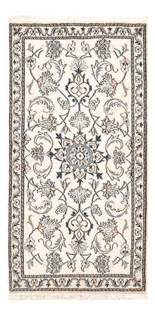 Tapis persan - Nain - 143 x 68 cm - gris clair