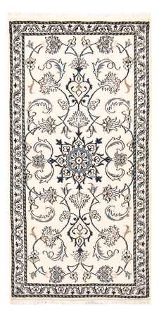 Tapis persan - Nain - 143 x 70 cm - gris clair