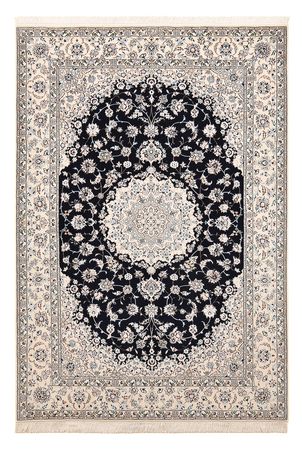 Tapis persan - Nain - Premium - 237 x 158 cm - bleu foncé